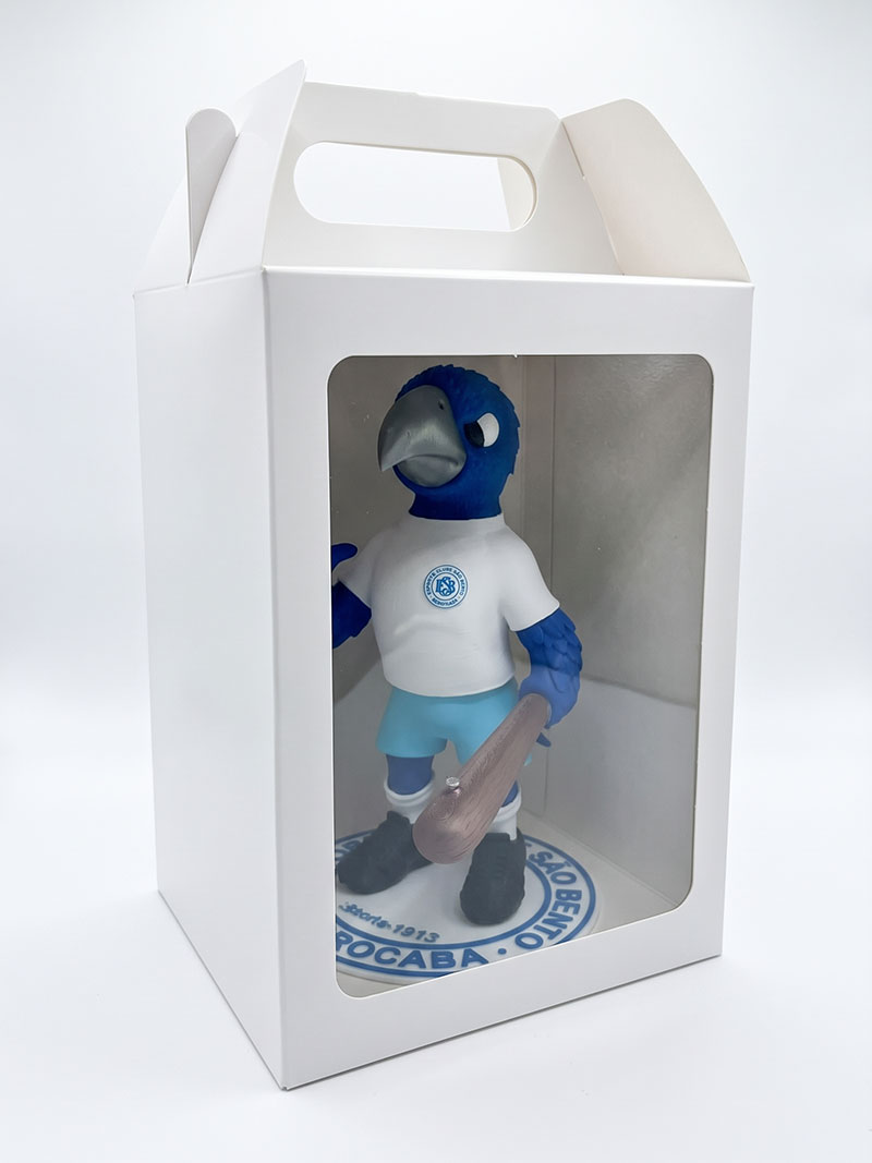 Embalagem exclusiva do Mascote 3D do São Bento