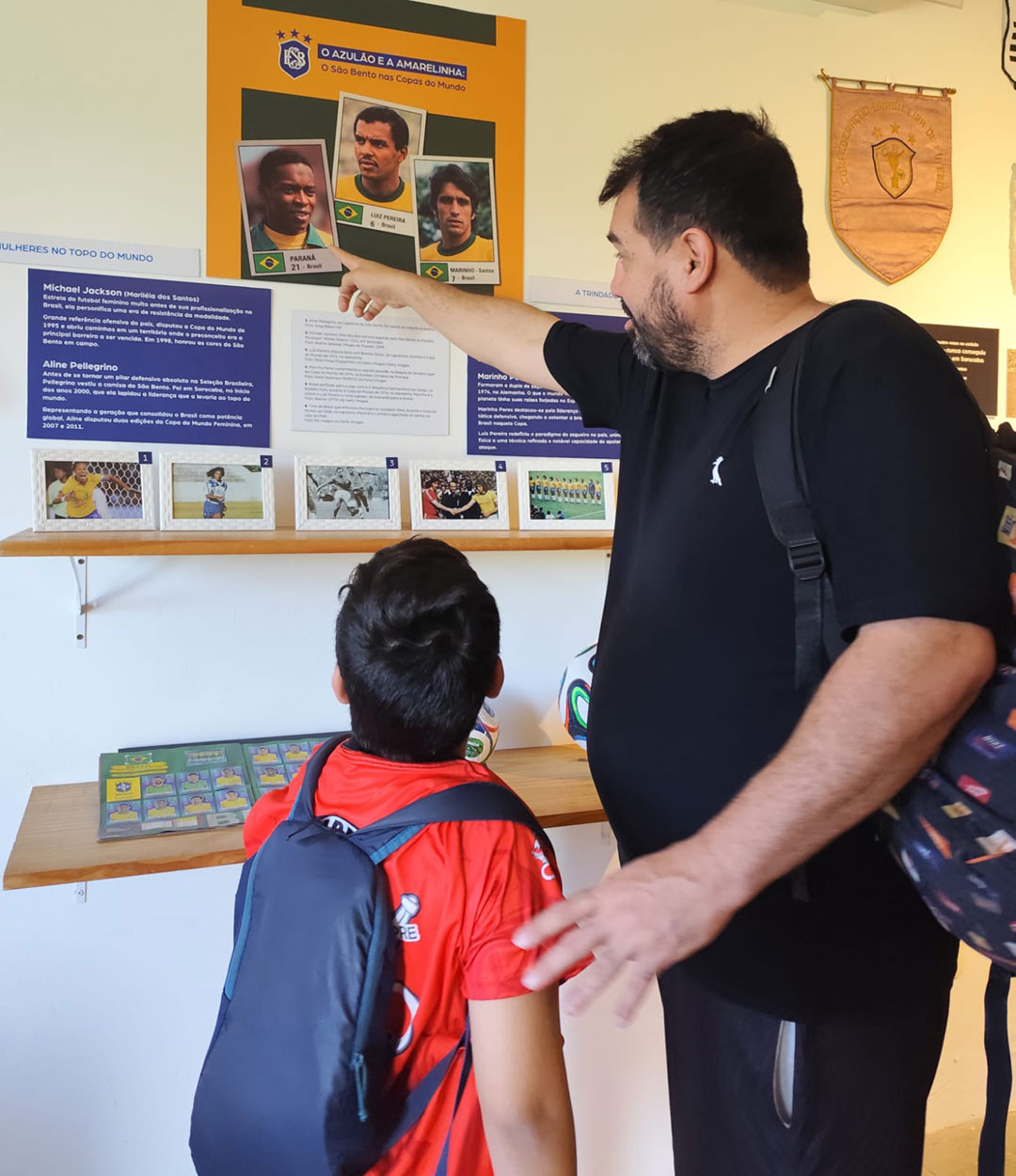 Visitantes no Museu do EC São Bento